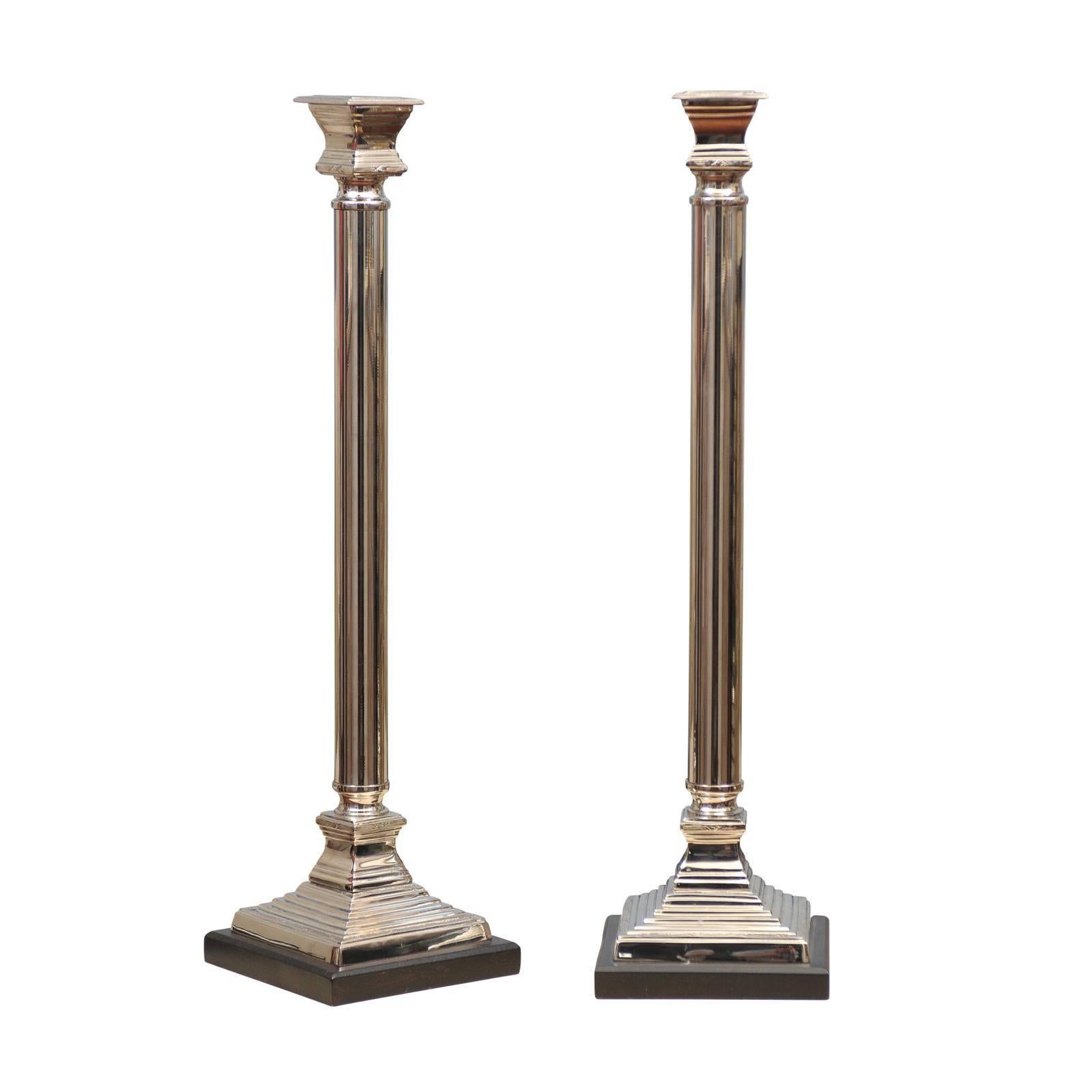 Extra Tall Silver Candlesticks For Sale