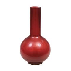Peking Gourd Vase, Translucent Red by Robert Kuo