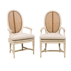 Louis XVI Style Fruitwood Bergères 4