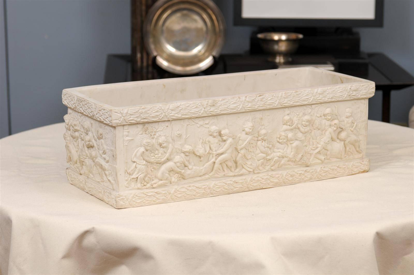 Neoclassical plaster jardiniere.