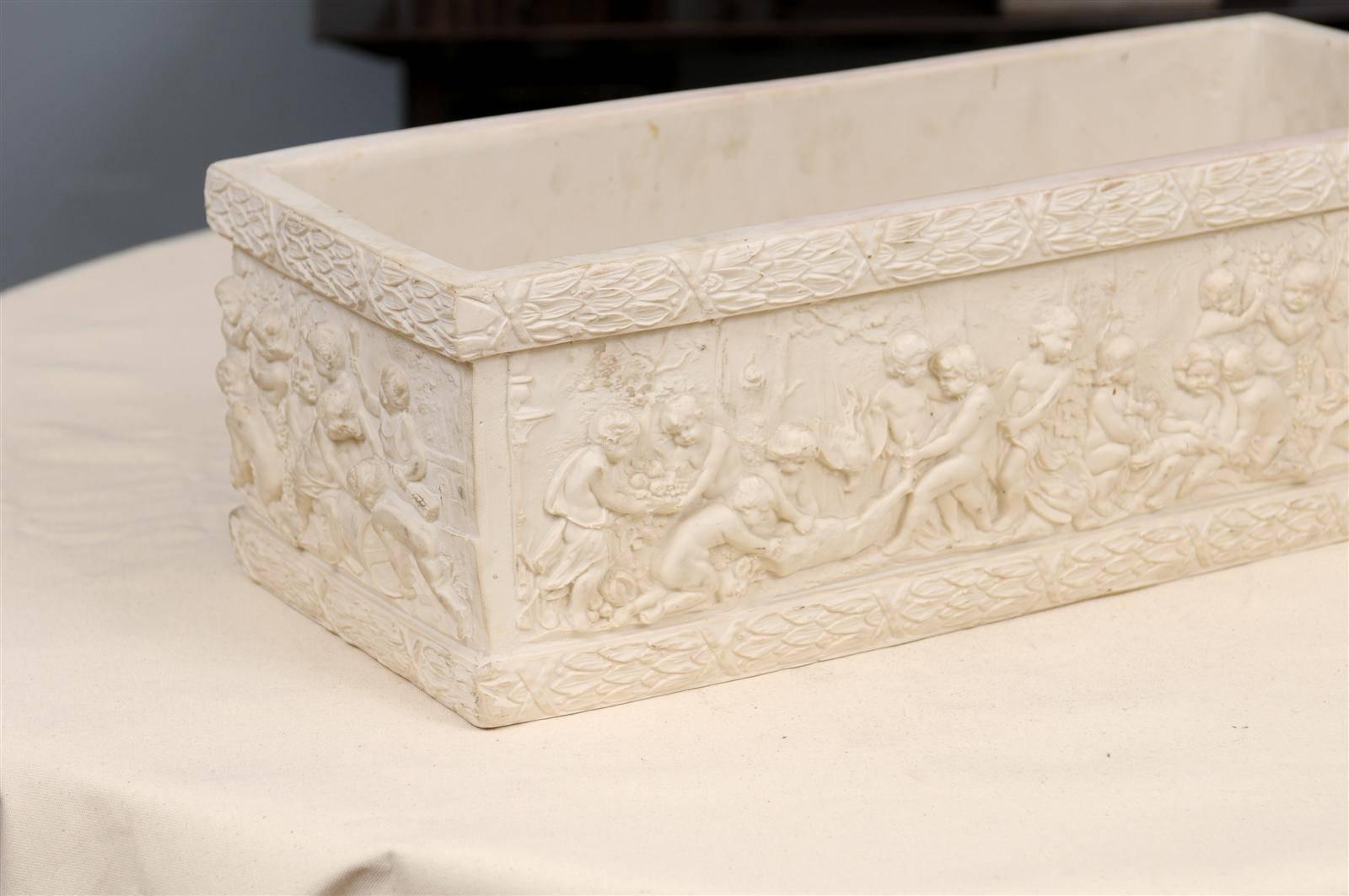 Neoclassical Plaster Jardiniere In Good Condition In Atlanta, GA