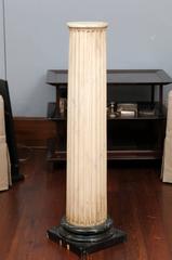 Faux Marble Fluted Pedestals