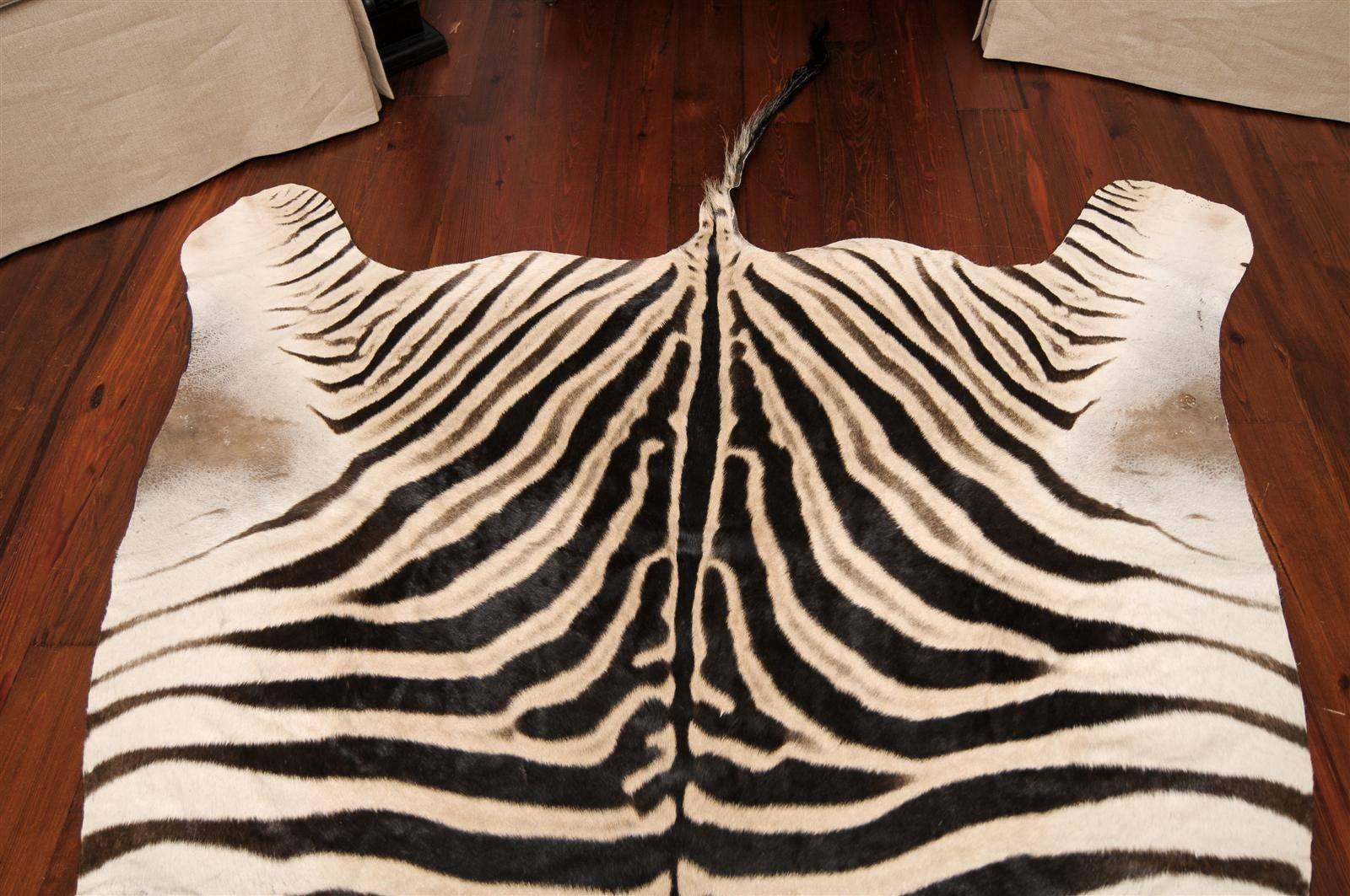 Animal Skin Authentic Zebra Skin Rug