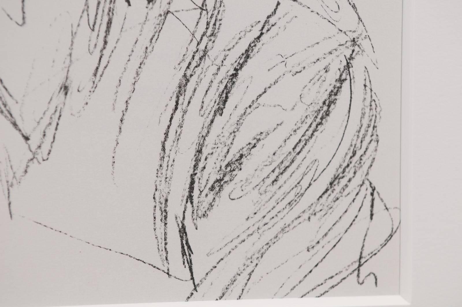 Wood Alberto Giacometti Self Portrait Lithograph