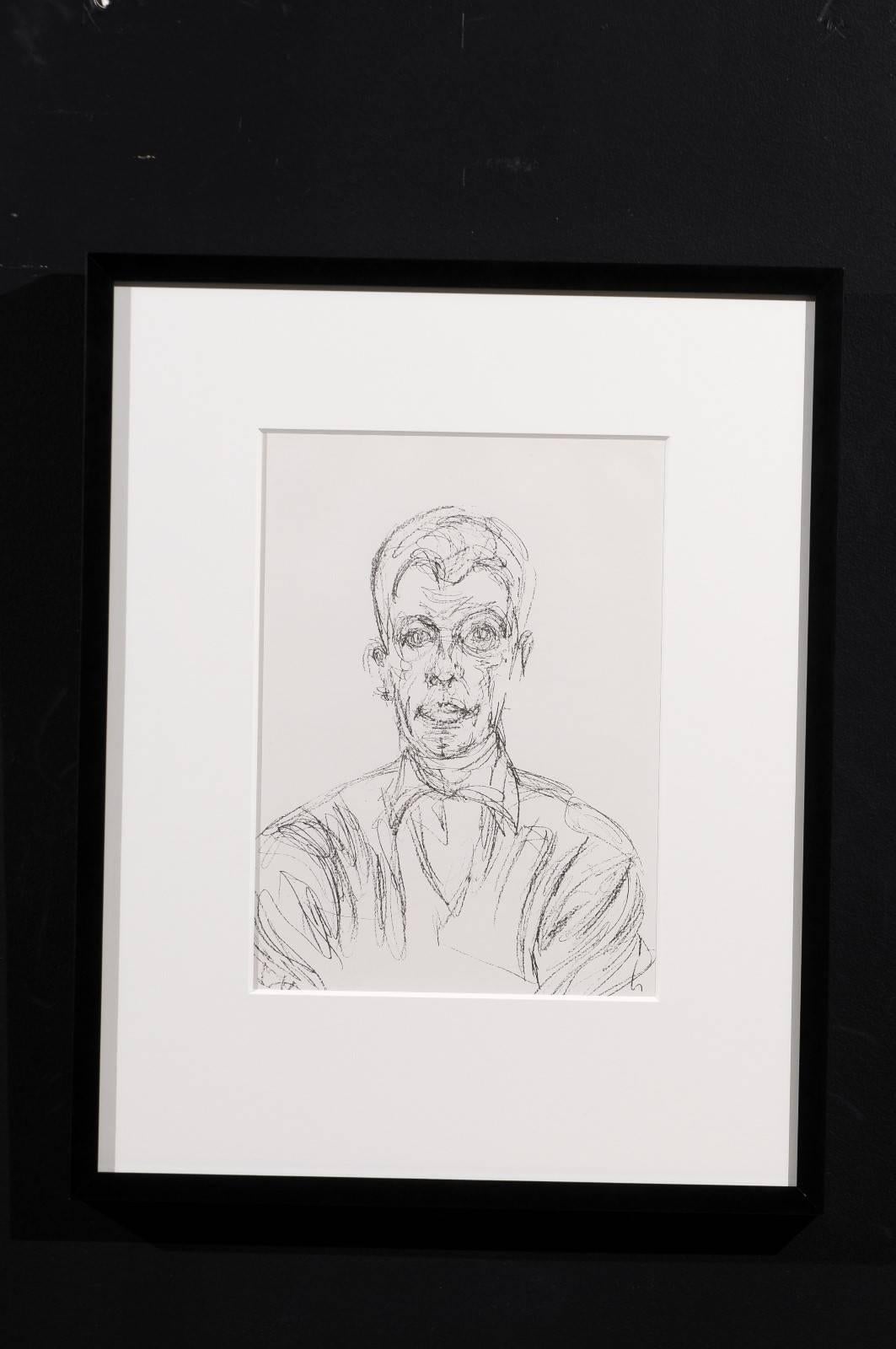 Alberto Giacometti Self Portrait Lithograph 4