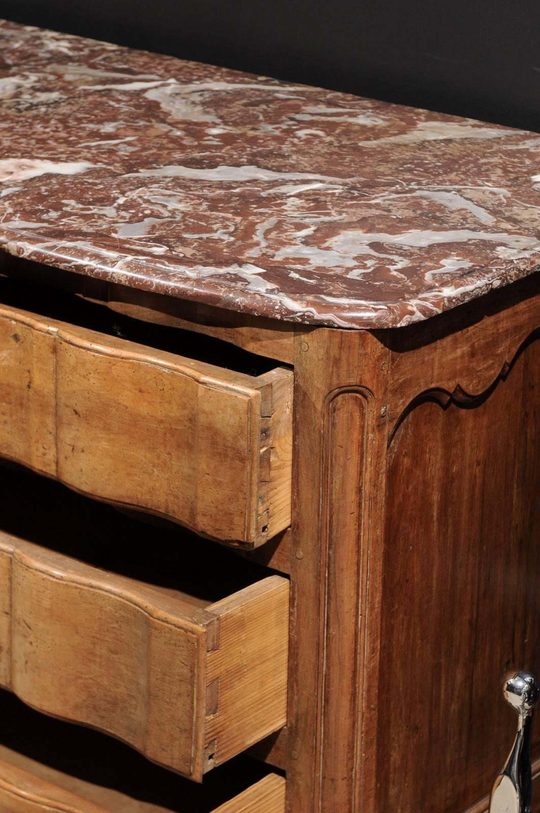 English Antique Marble-Top Dresser