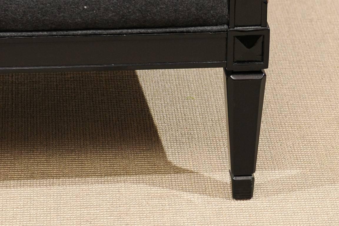 Neoclassical Ebonized Library Chair For Sale 1