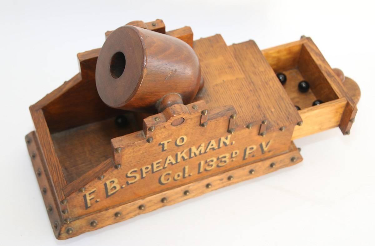 Oak Mid-19th Century Civil War Era Ballot Box For Sale