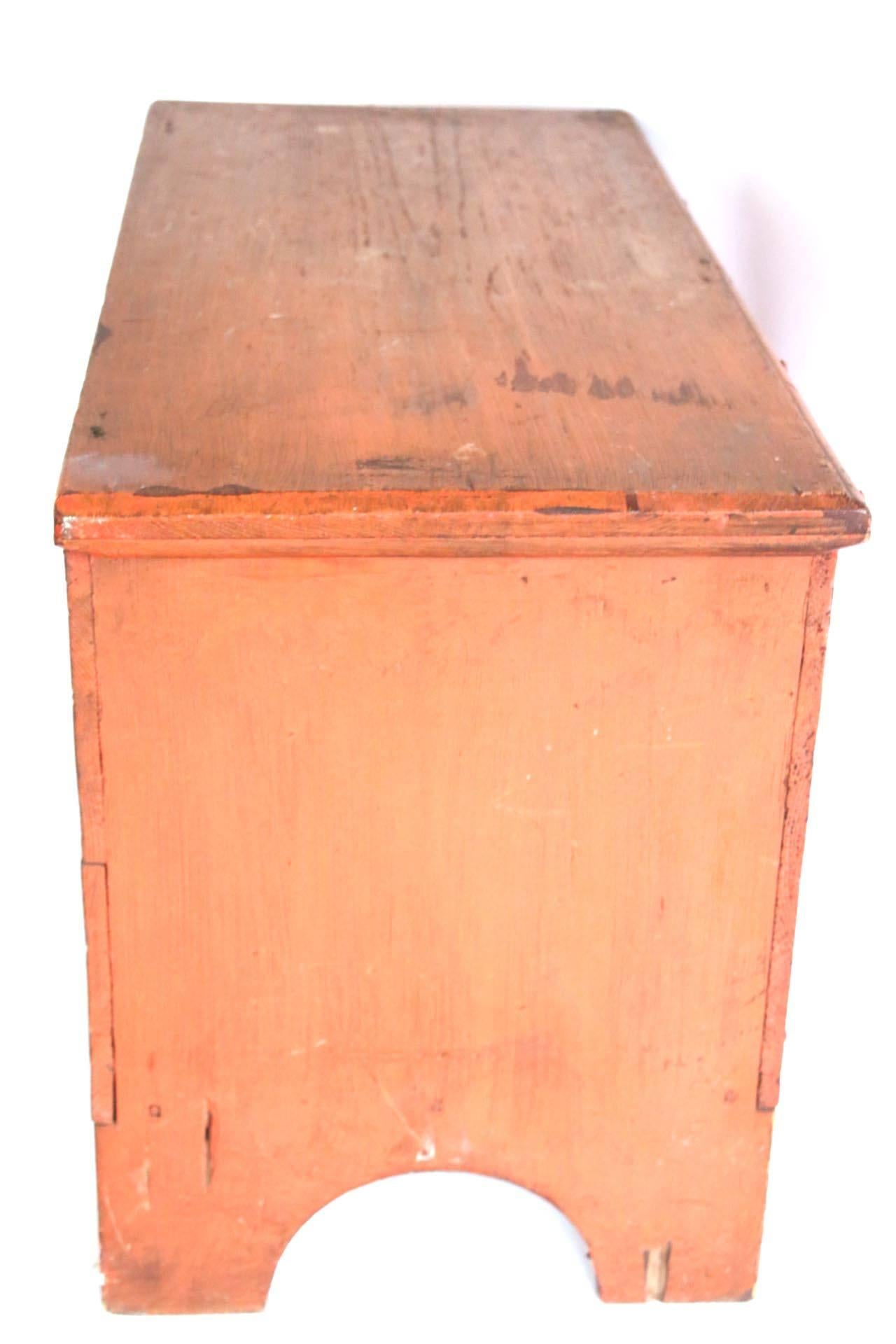 Early 19th Century Child's Painted Blanket Chest For Sale 5