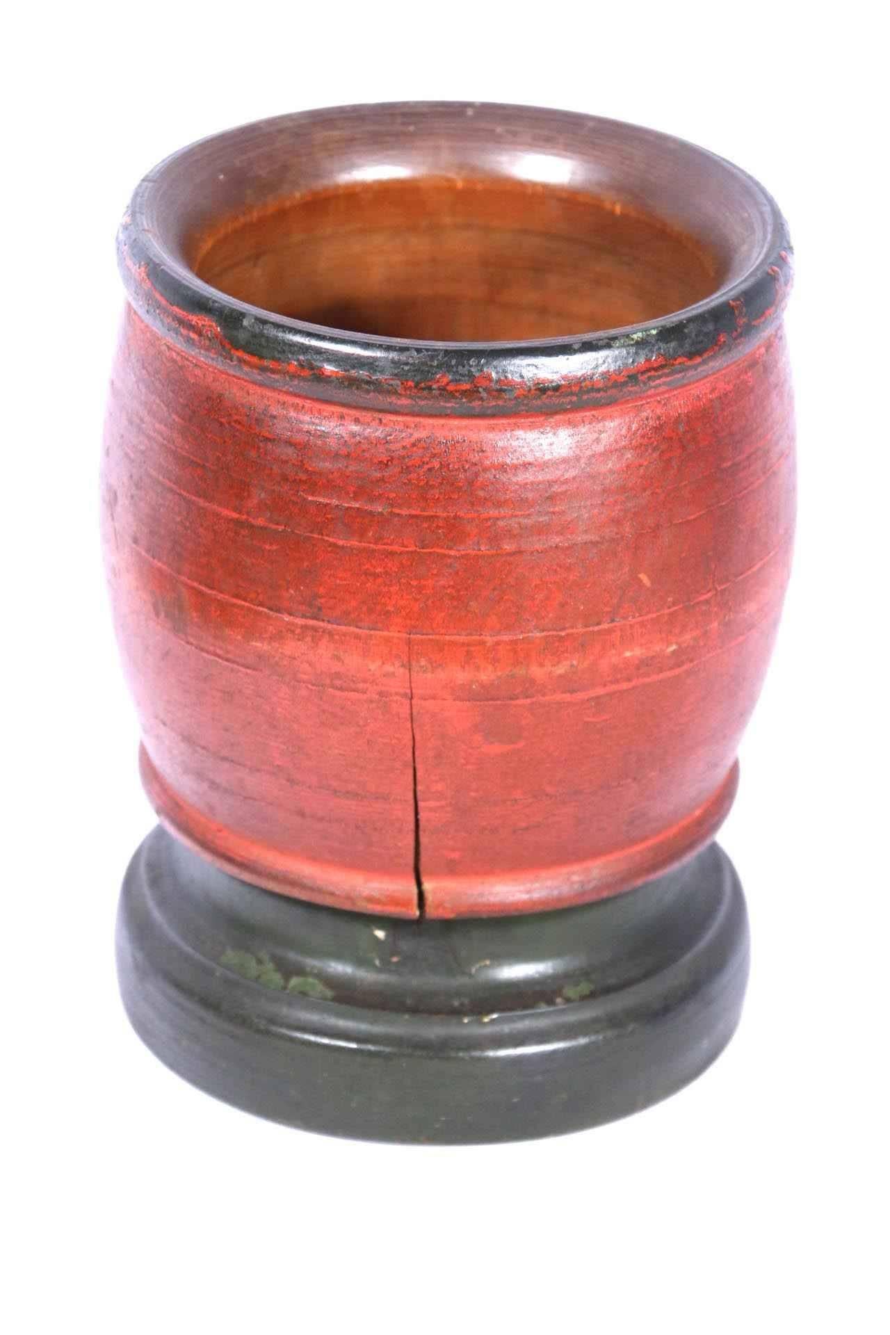 19th Century Painted Mortar and Pestle For Sale 1