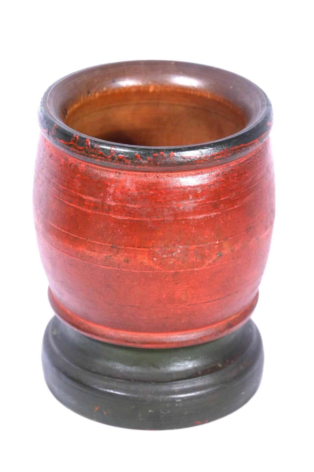 19th Century Painted Mortar and Pestle For Sale 2
