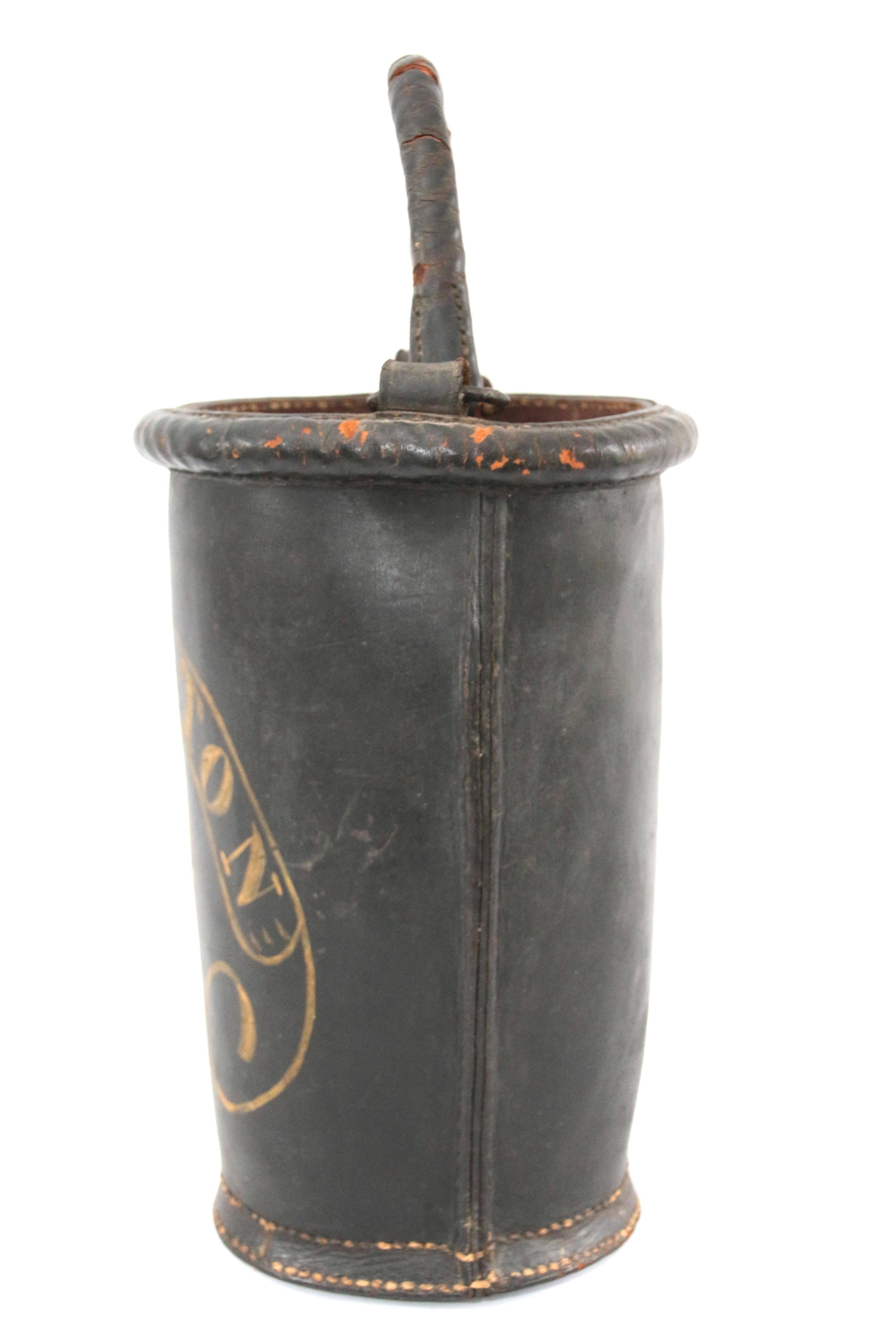 Early 19th Century Leather Fire Bucket 1