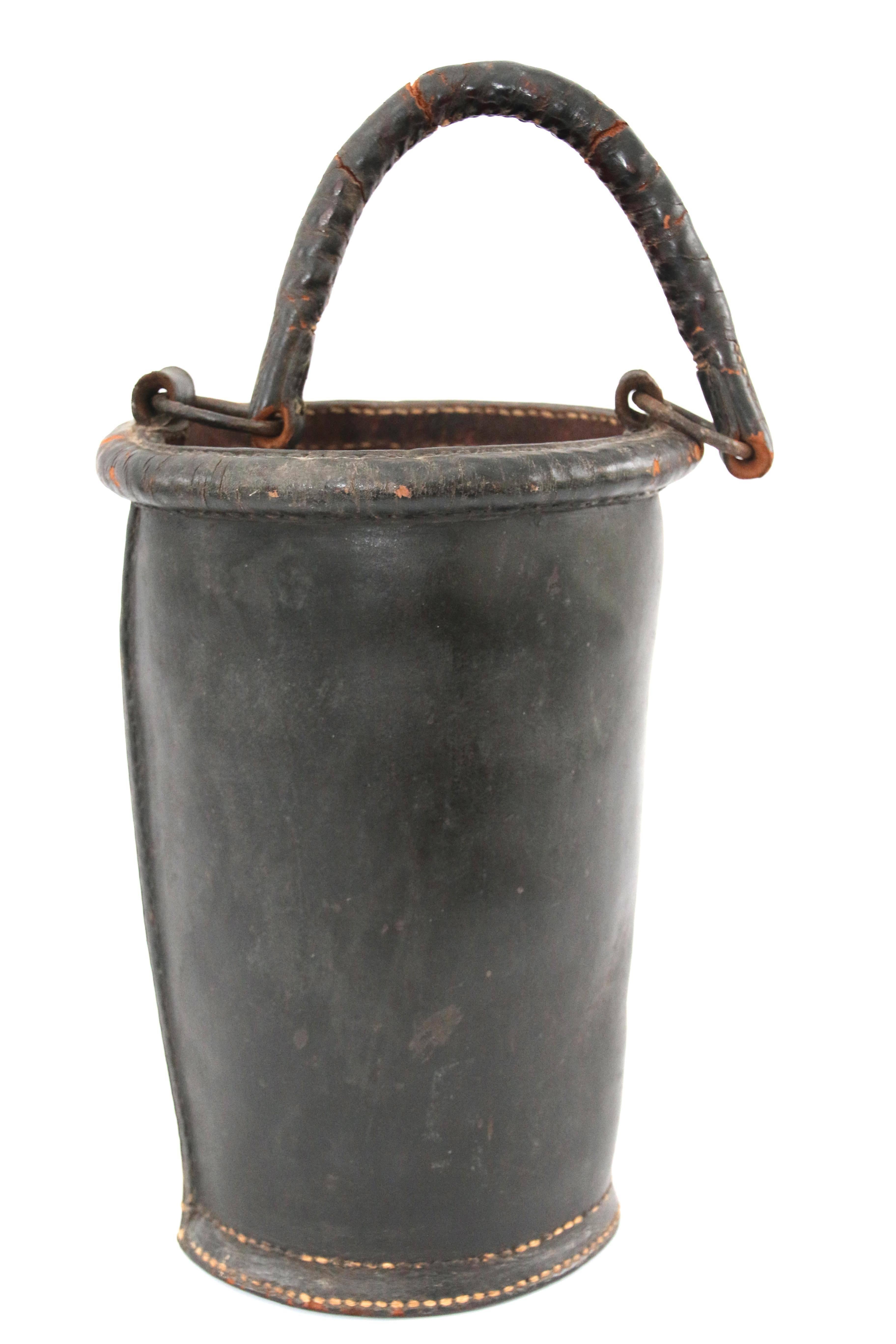 Early 19th Century Leather Fire Bucket 2