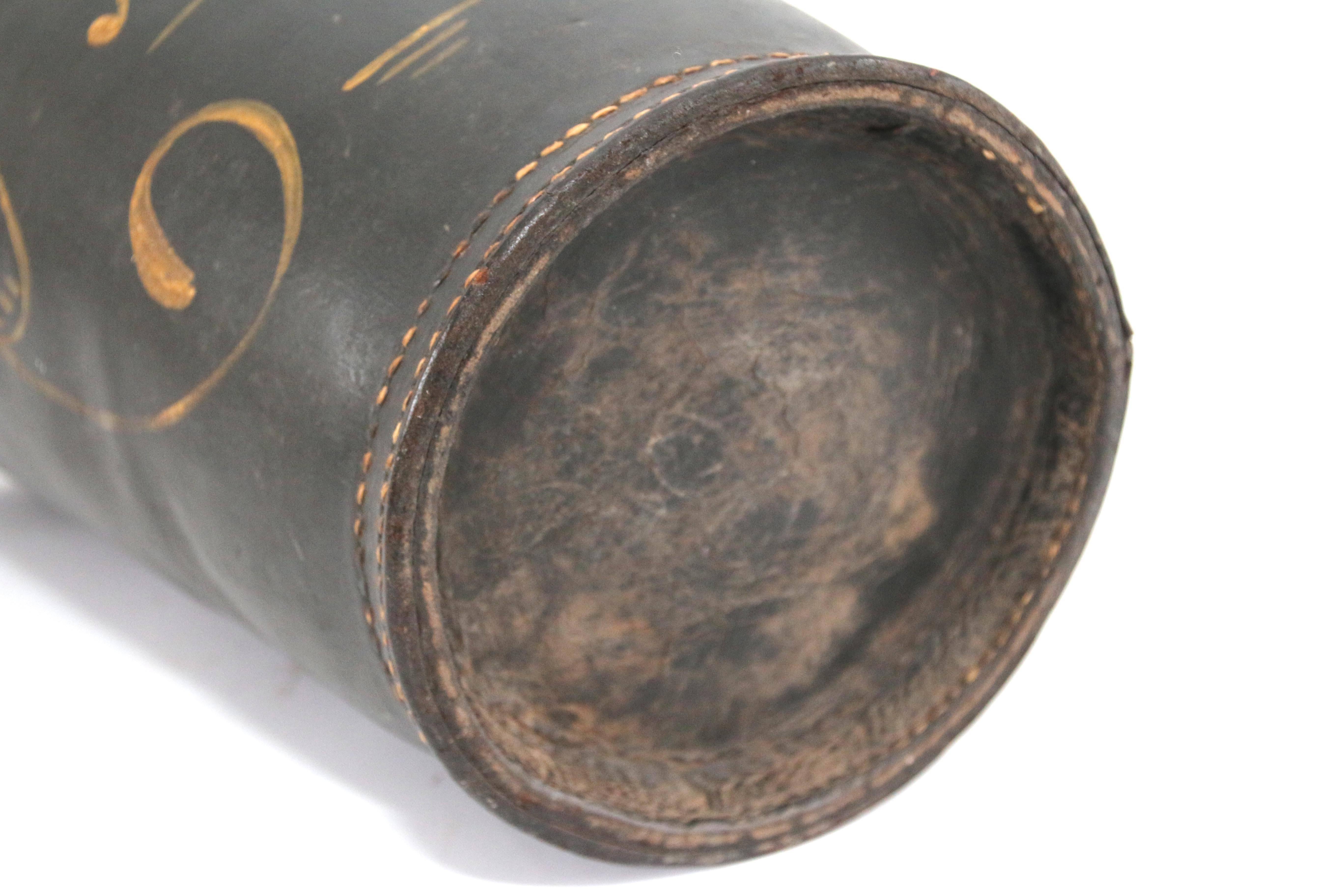 Early 19th Century Leather Fire Bucket 6