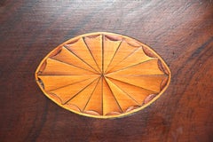 18th Century Mahogany Tea Caddy with Inlaid Top