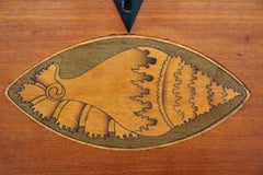19th Century Satinwood Tea Caddy with Conch Shell Inlay