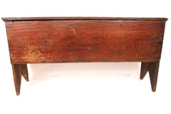 Early 18th Century New England Six Board Chest