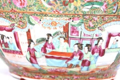 19th Century Chinese Export Porcelain Rose Medallion Bowl