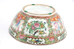 19th Century Chinese Export Rose Medallion Bowl