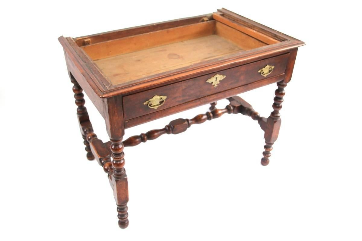 New England William and Mary Desk on Frame For Sale 3
