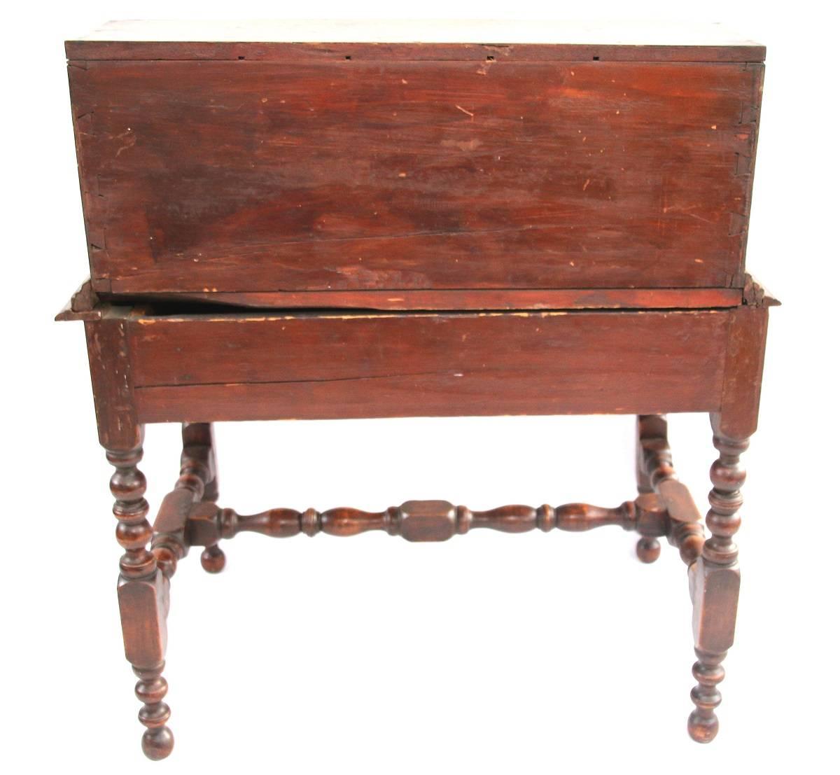 New England William and Mary Desk on Frame For Sale 2
