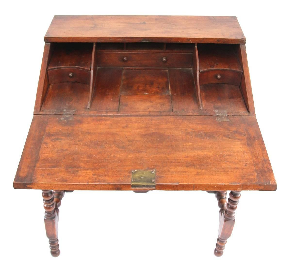 American New England William and Mary Desk on Frame For Sale