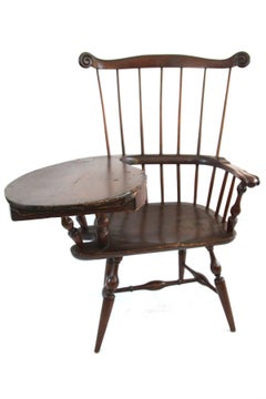 18th Century New York Comb Back Writing Arm Windsor Chair