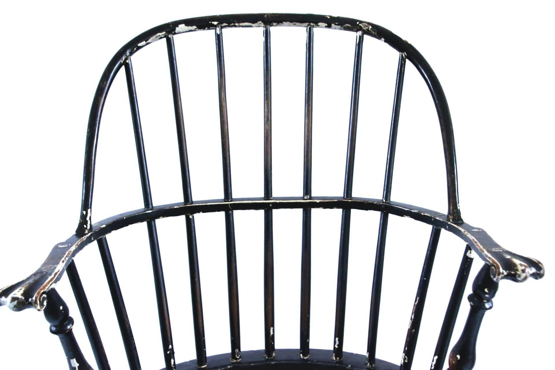 Late 18th Century 18th Century Pennsylvania Knuckle Arm Windsor Chair