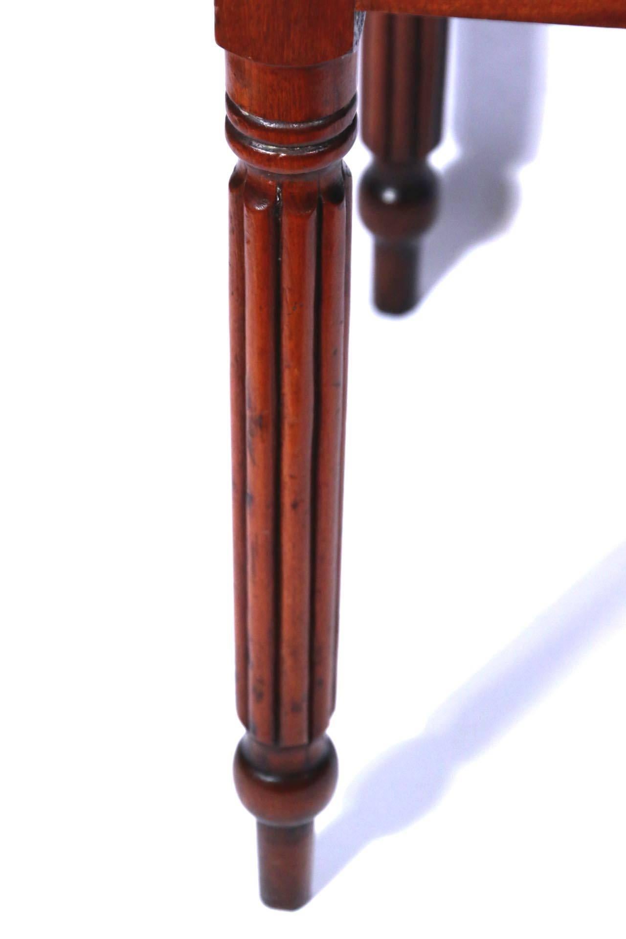 Early 19th Century 19th Century New England Sheraton Mahogany and Cherry Two-Drawer Stand For Sale