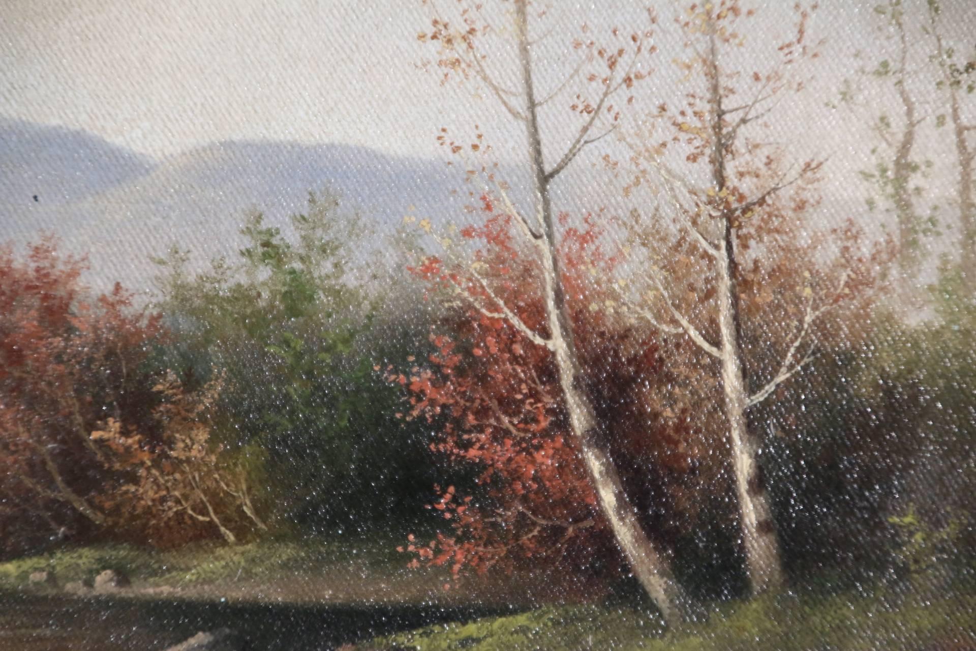 American 19th Century White Mountains Landscape by George McConnell For Sale