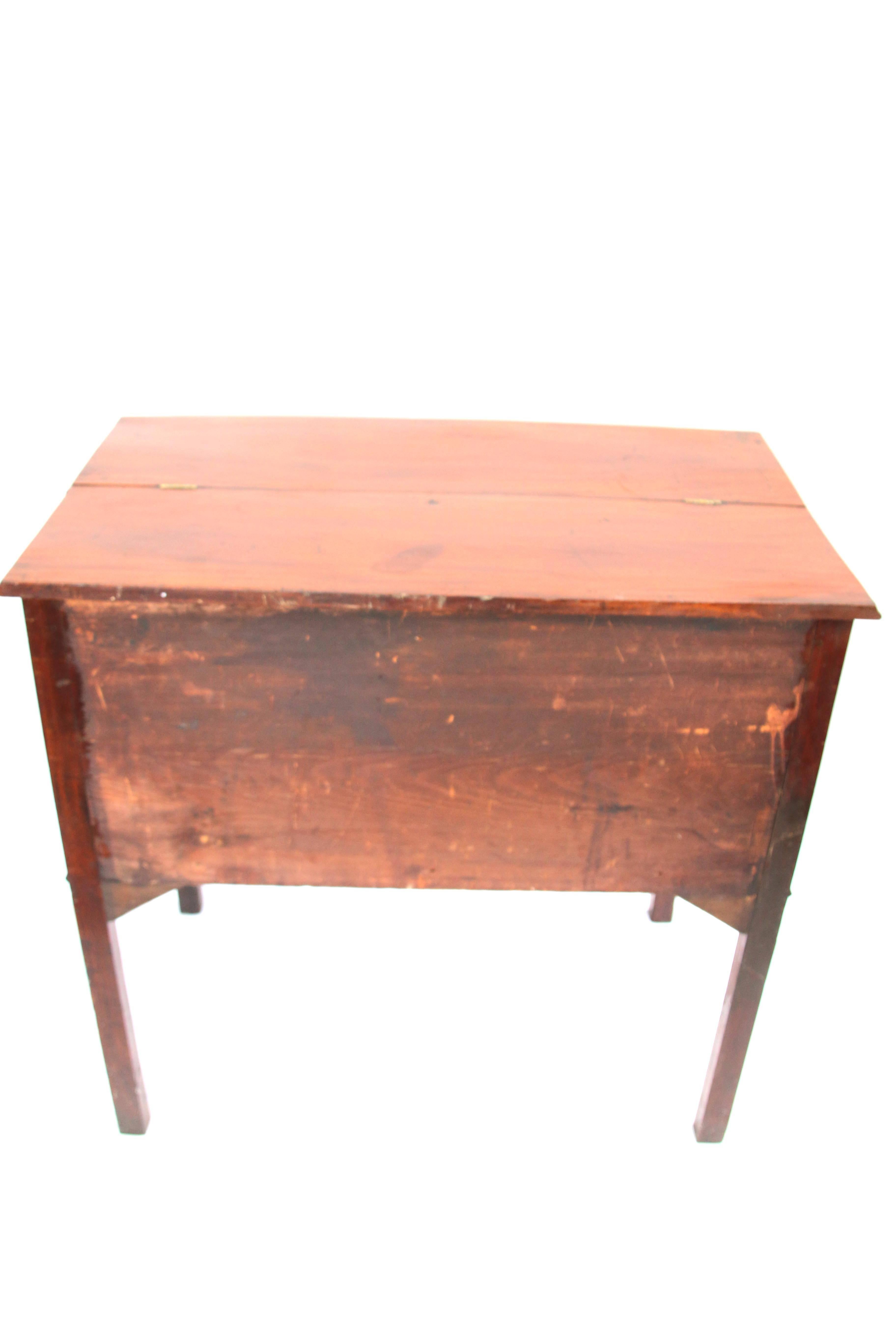 Rare Form Rhode Island Chippendale Mahogany Desk For Sale 5
