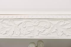 19th Century Carved and Painted Anglo-Indian Console Table with Stone Top