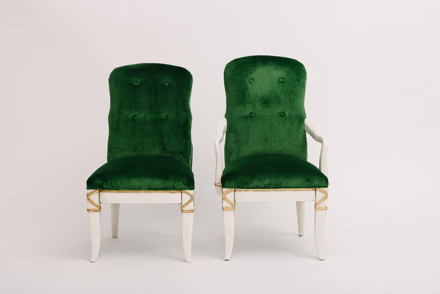 Set of 10 Marge Carson Dining Chairs For Sale at 1stdibs