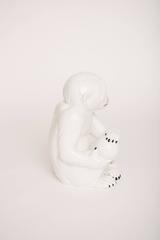 Vintage Italian Glazed Pottery Monkey
