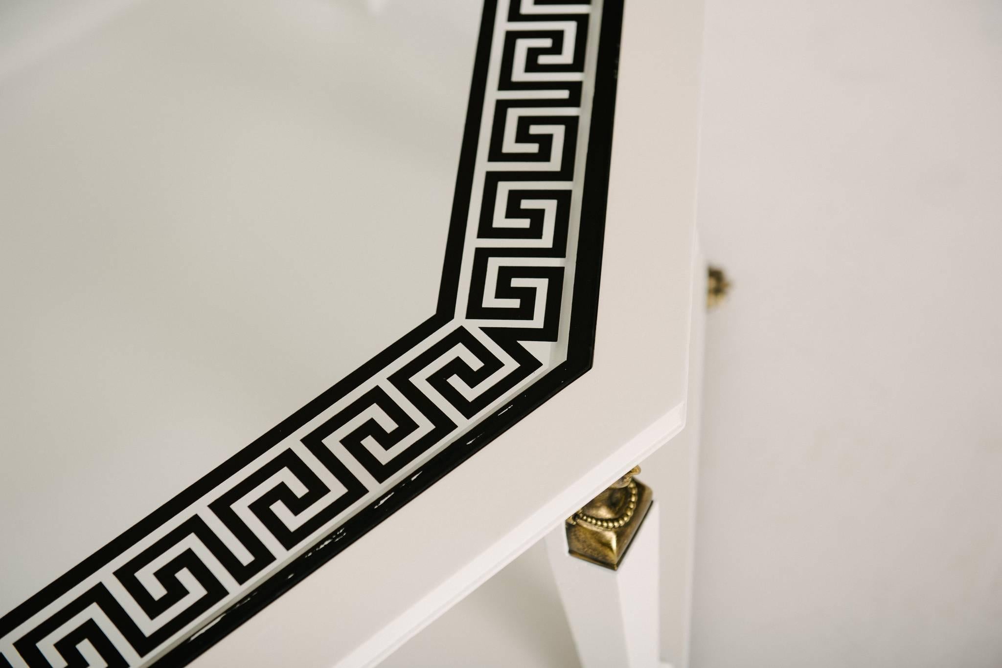 North American Baker Octagon Cocktail Table