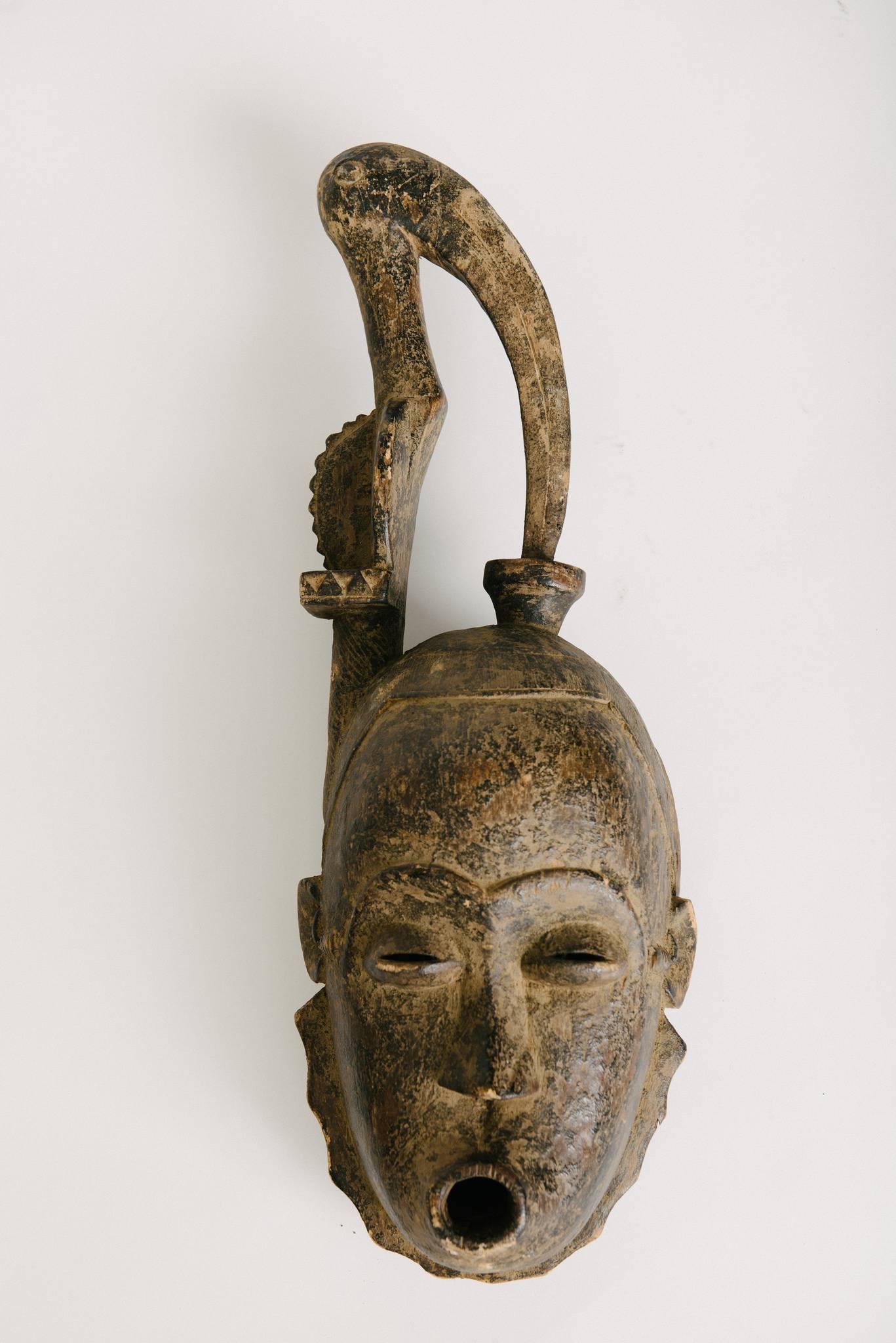 Ivorian Pair of Gouro Guro Tribe Style African Masks