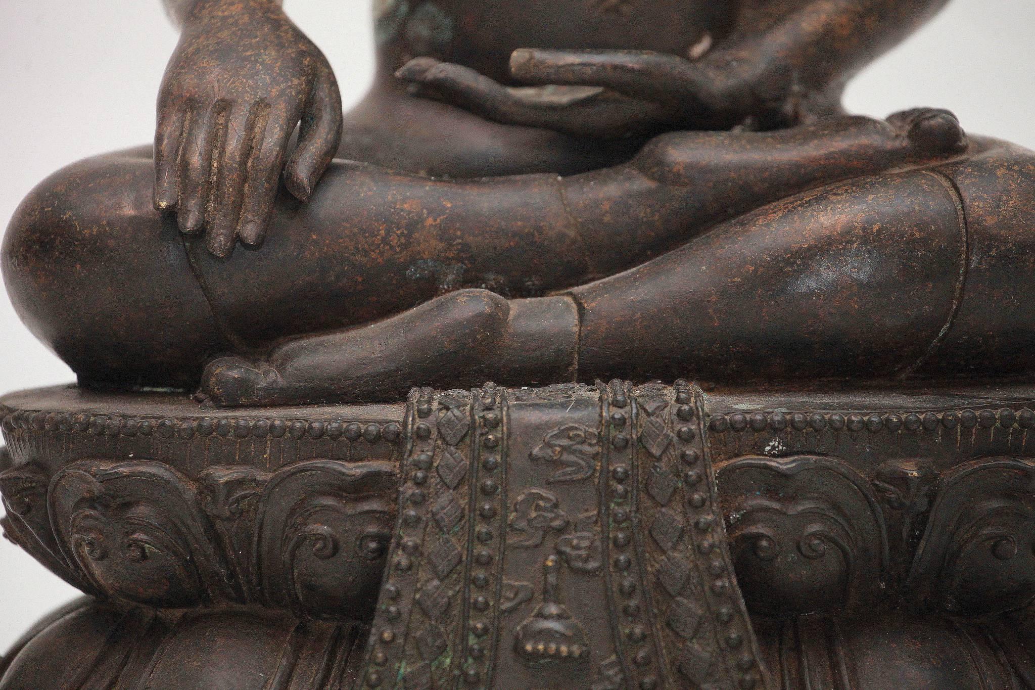 19th Century Bronze Buddha Sculpture