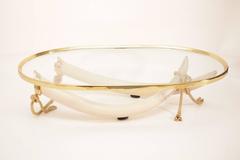 Italo Valenti Bronze Faux Elephant Tusk Cocktail Table