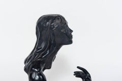 Austin Studio Black Plaster Female Figure