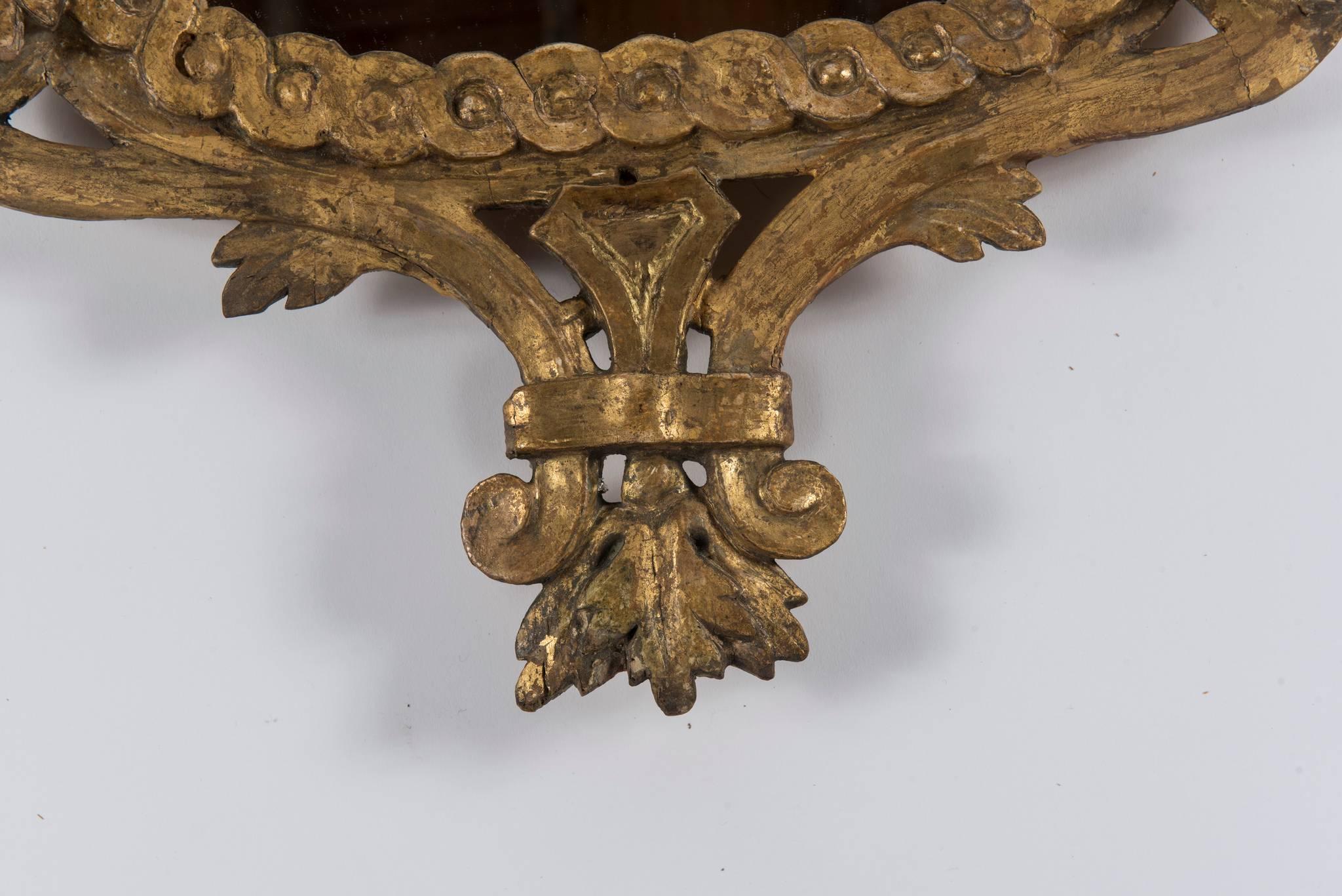 18th Century Italian Gilt Wood Mirror 1