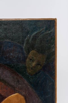 French Art Deco Oil Painting on Canvas by Gustave Florot, circa 1930