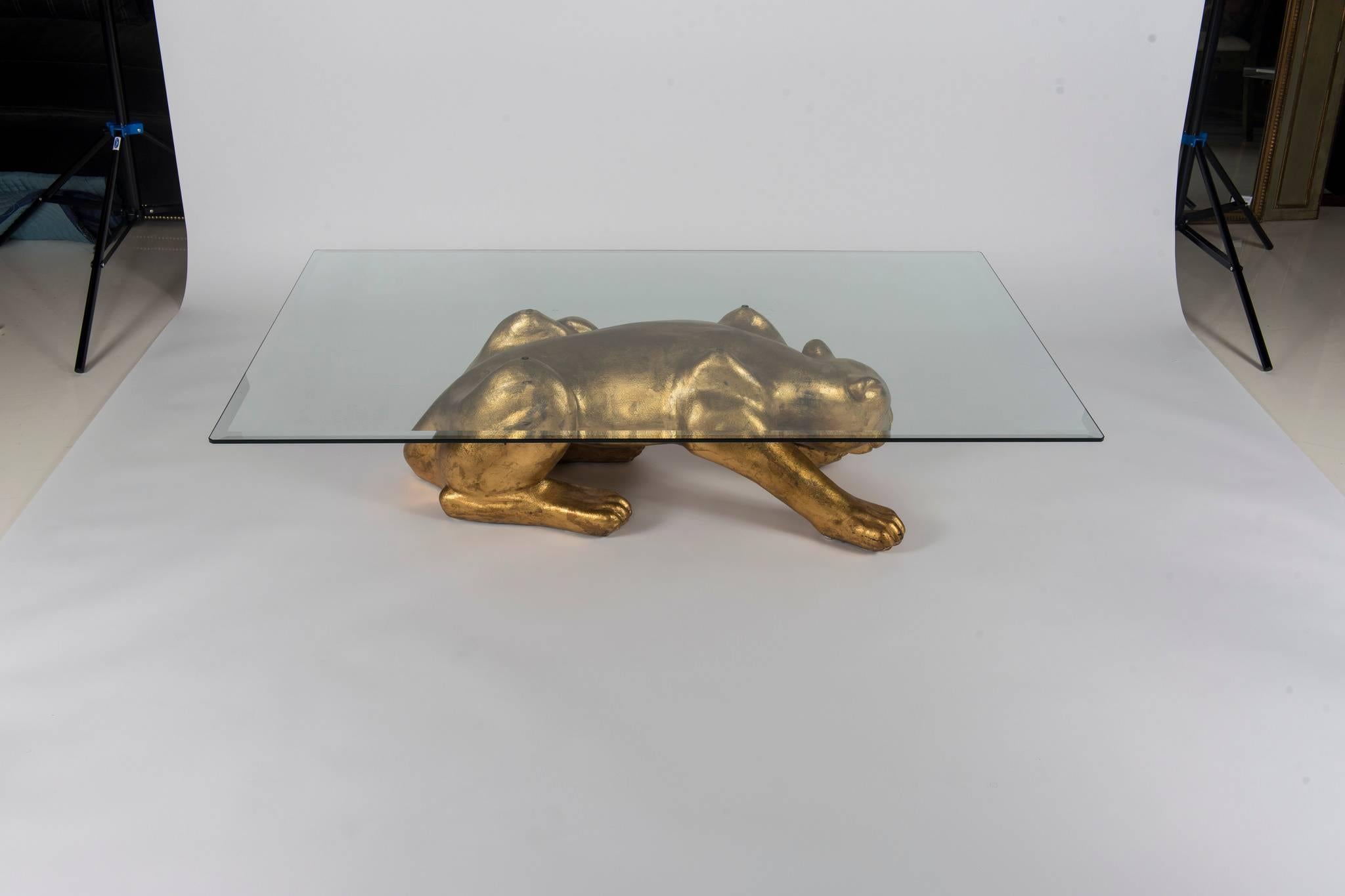 Gilt Panther Cocktail Table 1