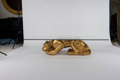 Gilt Panther Cocktail Table