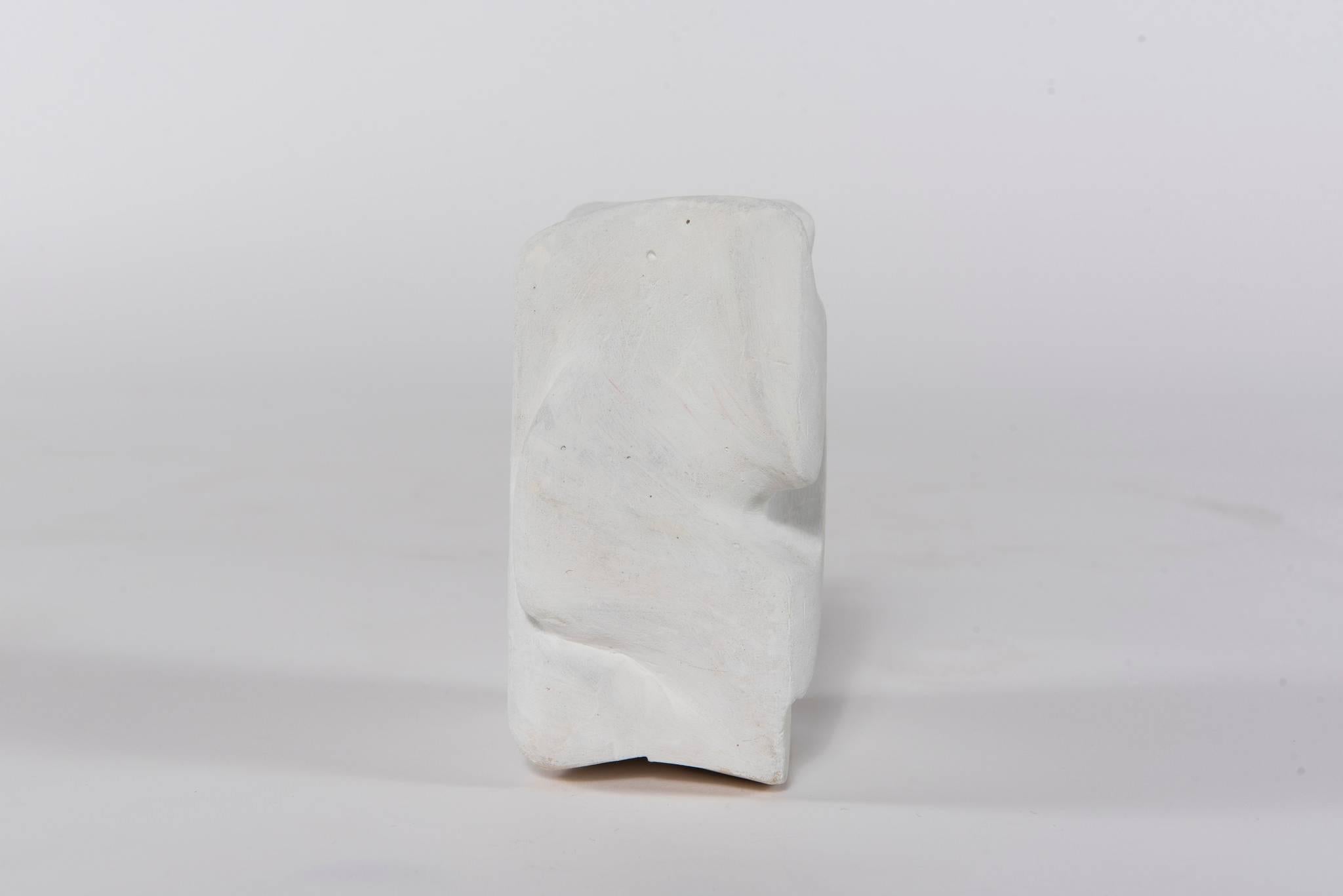 Modern White Plaster Contemporary Sculpture