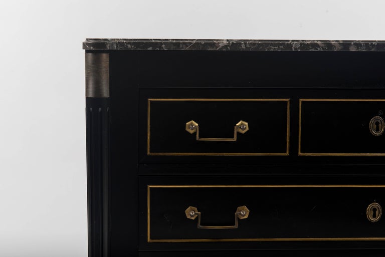 Maison Jansen Style Ebonized Chest Of Drawers At 1stdibs