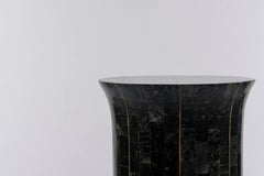 Maitland-Smith Tessellated Marble and Brass Pedestal