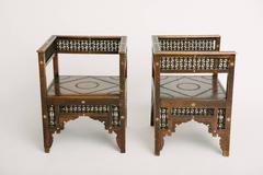 Pair of Carved Moroccan Chairs
