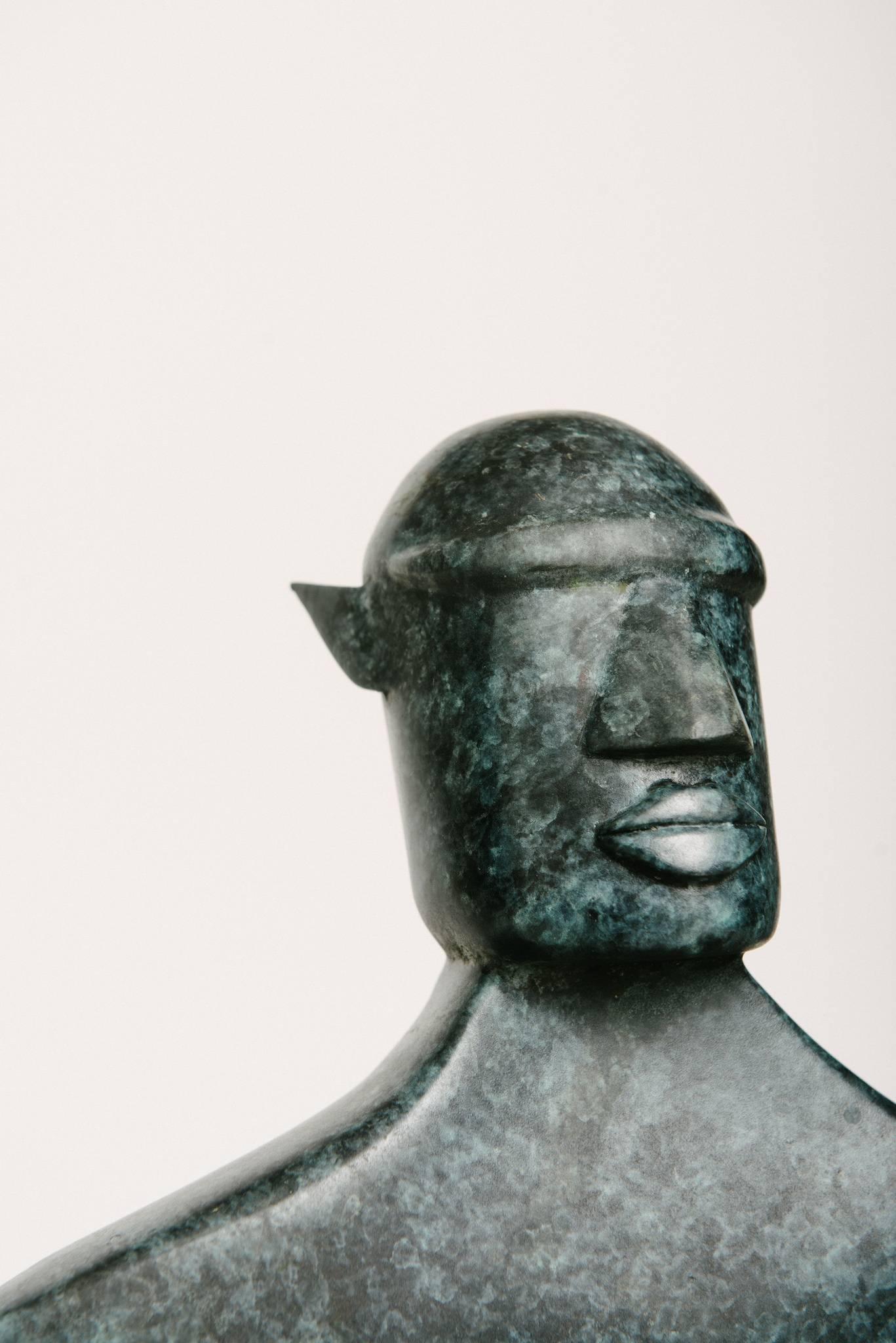 Post-Modern Femme Hermes Bronze Sculpture For Sale
