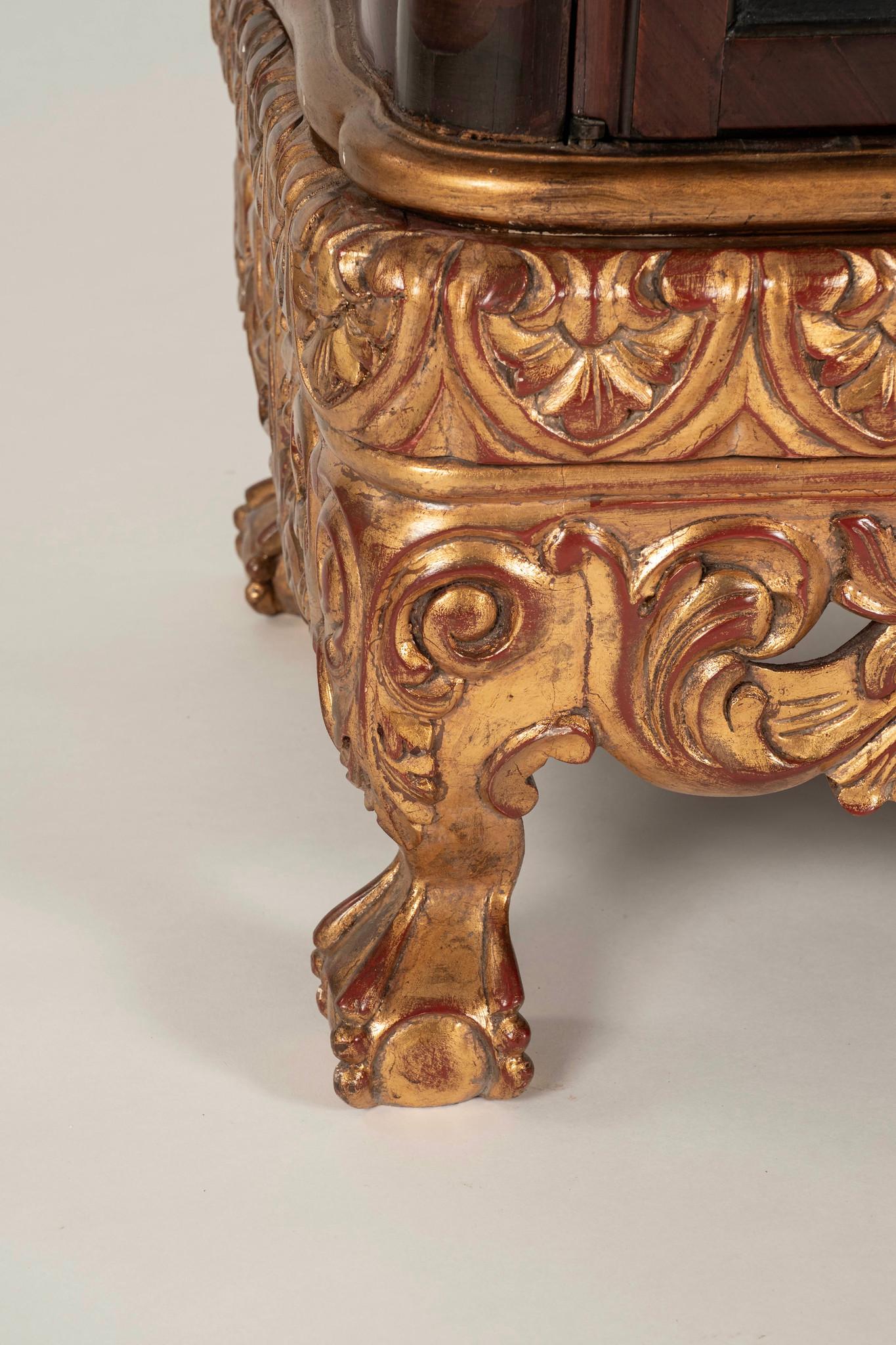 Pair Coromandel Giltwood Cabinets, circa 1920s For Sale 10