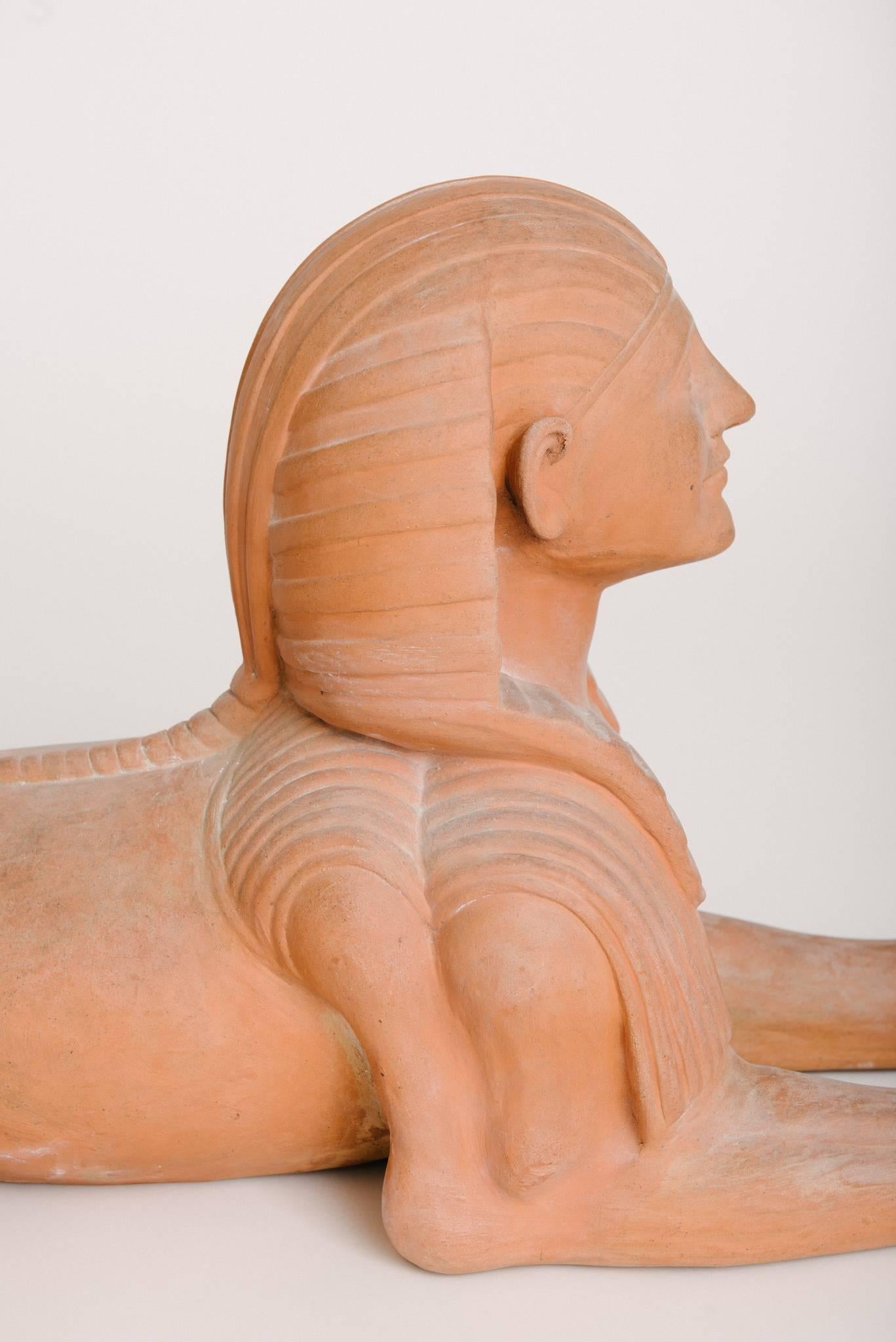 Pair of Italian Terracotta Sphinx 5